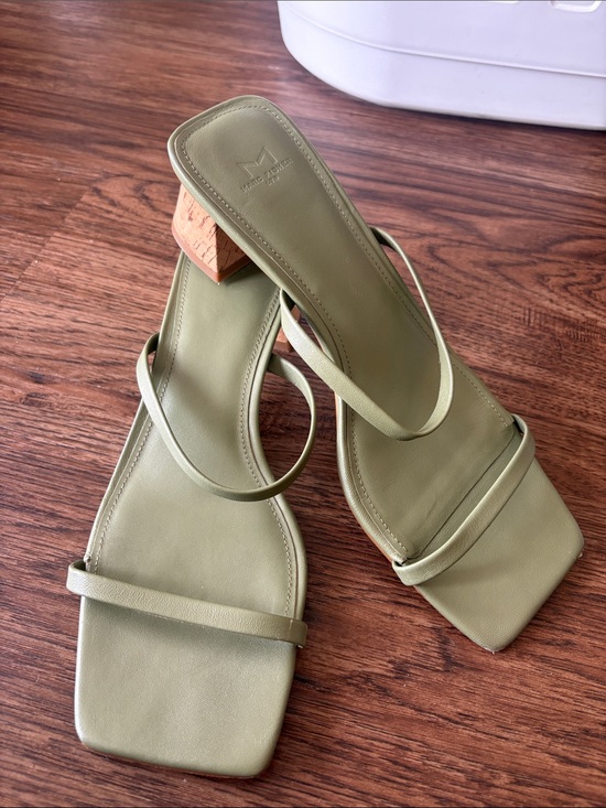 Marc Jacobs Shoes - Marc Jacobs Olive Green Strappy Block Heel Sandals